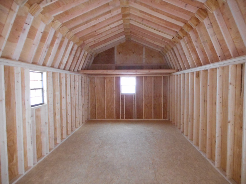 High side shed interior